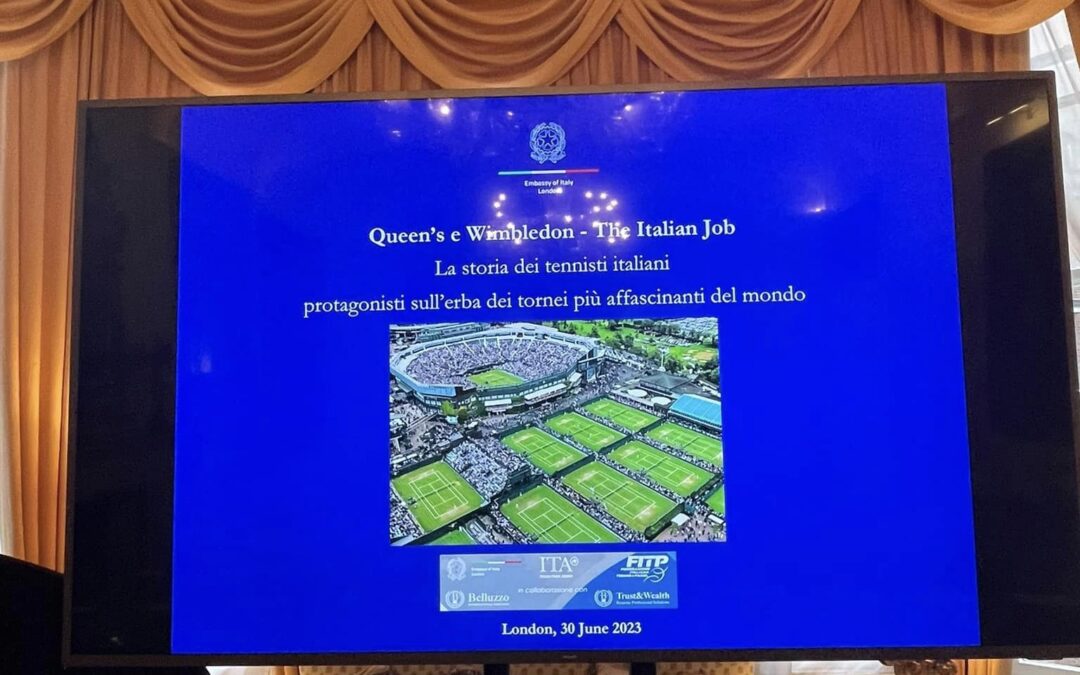 ADICOSP al Forum “Queen’s e Wimbledon – The Italian Job” al Palazzo dell’Ambasciata italiana a Londra