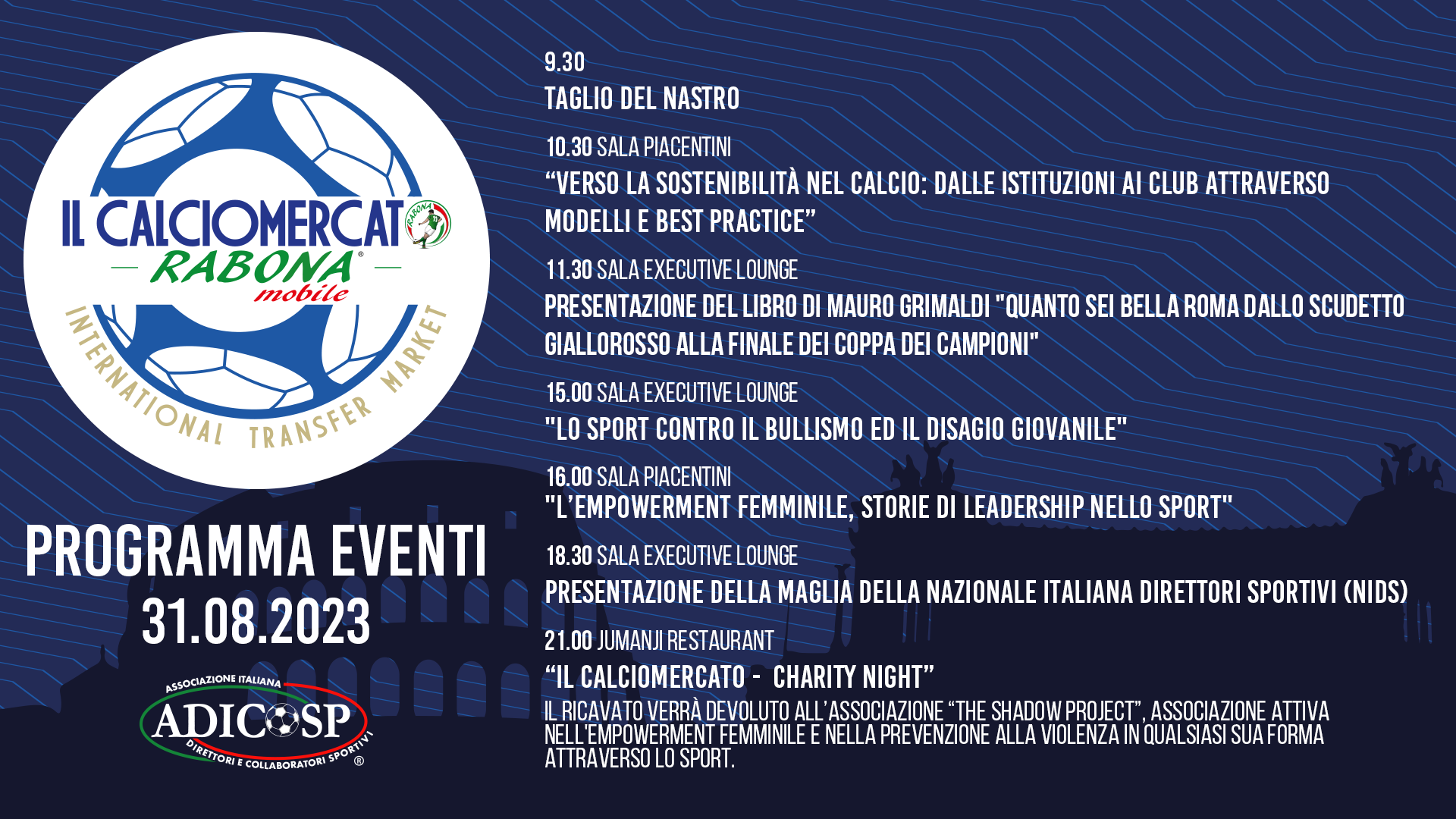 PROGRAMMA: IL CALCIOMERCATO RABONA MOBILE – INTERNATIONAL TRANSFER MARKET